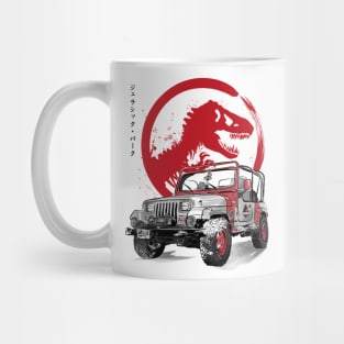 Jeep Wrangler YJ Sahara sumi-e Mug